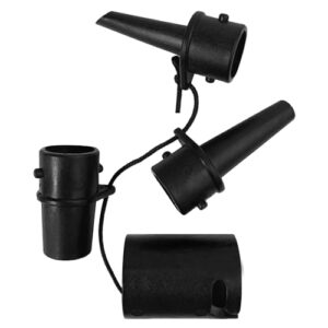 Pumpenadapter für Schlauchboot, Aufblasbarer Adapter, Schlauchboot Ventiladapter, Kajak Luftventiladapter, Adapter Zubehör für SUP Surf Paddle, Fischerboote, Aufblasbares Boot (Schwarze)
