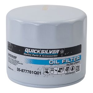 Ersatzteil für Mercury und Mariner Außenbordmotor - Quicksilver Ölfilter 877761Q01, hochwertiges Filtermedium, Jahrzehntgarantie, geeignet für Außenbordmotoren mit 75 PS bis 115 PS und EFI 4-Takt-Außenbordmotoren mit 150 PS