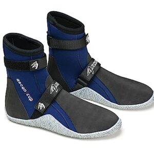 Ascan Unisex Neoprenstiefel CUP Sail 45/46 EU Navyblau Schwarz Weiß, hochwertige Segeltouren-Stiefel mit abriebfestem Material und stylishen Farben.