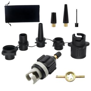 Stand Up Paddle Pumpe Ventil Adapter, Adapter für Luftreifen, Zubehör für Schlauchboote und Inflatable Boote, 8 Arten von Anschlüssen