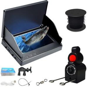Fischfinder mit 4.3 Zoll Bildschirm und 12 Nachtsichtlampenperlen, ideal für Angeln in tiefen Gewässern