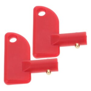 Batterietrennschaltergriff, roter Plastikclip, Notfall-Stromabschaltung, Verhindert Batterieentladung und verlängert Batterielebensdauer