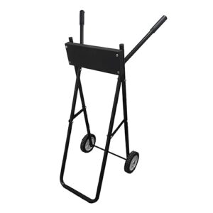 Crevyteg Außenbordmotorwagen für den Transport von Motoren bis 85 kg, faltbarer Ständer für Bootsmotor mit 99 cm Höhe und Transportrad für Reparatur und Wartung