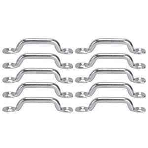 10er Set hochwertige Boat Top Pad Augenriemen Riemenkrampen aus rostfreiem Stahl 316 für Booten Kajaks und Kanus zur Befestigung