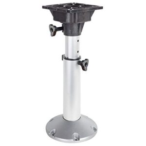 Oceansouth Adjustable Seat Pedestal, einstellbare Höhe 450mm - 635mm, Bootszubehör Sitze Angelrutensitz Ponton-Kajak-Stuhl Sockelhalterung Schwenkbarer Aluminiumpfosten Kissen Sicherheitsausrüstung