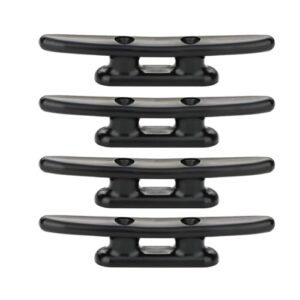 Hochwertige Festmacherklampe aus Nylon, ideal für Bootsfahrten und maritime Anwendungen, 4 Stück, Klampengröße 100 mm