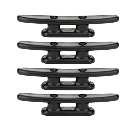 Hochwertige Festmacherklampe aus Nylon, ideal für Bootsfahrten und maritime Anwendungen, 4 Stück, Klampengröße 100 mm