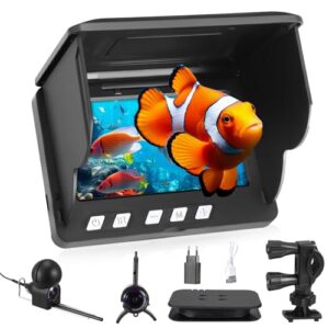 Fisch finden und beobachten wie nie zuvor: Fishfinder mit 220° HD Kamera und 30m Kabel für alle Gewässer - Angelkamera für Angler und Abenteurer