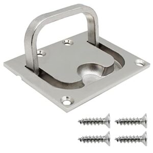 Einlassgriff Bodenheber aus Edelstahl 304 für Boot, Marine und Yacht mit vier Schrauben