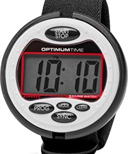 Optimum Time Series 3 - Segelyacht- und Beibootuhr mit wasserdichter Konstruktion, 65mm Gesamtabs-Gehause und elastischer Bugel für Handgelenk oder Über die Hulse Tragbarkeit