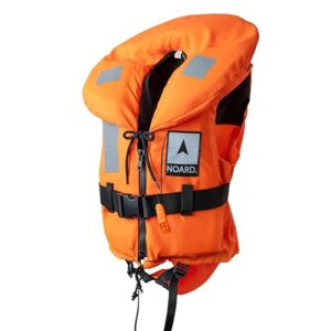 Sicherheitsweste für Kinder und Erwachsene, NOARD Rettungsweste, Orange, 10-20 kg, EN ISO 12402-4 (100 N)