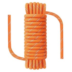 NorthPada 8 mm x 20 Meteres Boot Marine Seil für Bootfahren, Angeln, Rafting, Camping, Wandern, Jagen, Festmachen, Schwimmen, Anker, Andocken, Rettung, Knoten Praxis Nylon/Polyester Orange