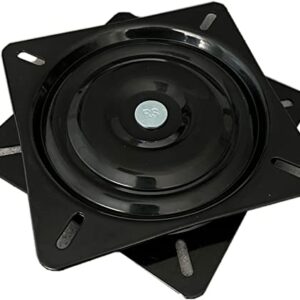 Drehteller für Bootssitze, Oceansouth Drehelement, 175 mm Durchmesser, Stahlbeschichtet und schwarz lackiert