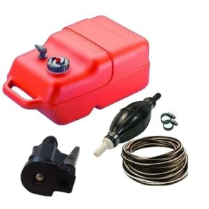 12 Liter Benzintank mit Pumpball und Schlauch für Boote, Evinrude Johnson OMC