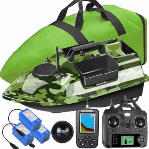 Futterboot mit GPS, 16 Speicherpunkten, Sonar Fischfinder und Echolot für Karpfenangeln