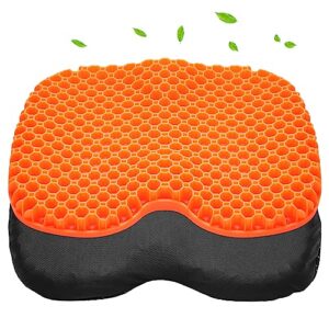 Bilbear Kajak-Gel-Sitzkissen, rutschfestes Kajak-Sitzpolster, wasserdichtes Sitzkissen, atmungsaktives Gel-Sitzkissen für langes Sitzen in aufblasbaren Kajaks, Kanus, Booten, Angel