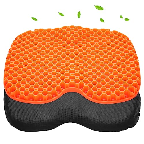 Bilbear Kajak-Gel-Sitzkissen, rutschfestes Kajak-Sitzpolster, wasserdichtes Sitzkissen, atmungsaktives Gel-Sitzkissen für langes Sitzen in aufblasbaren Kajaks, Kanus, Booten, Angel