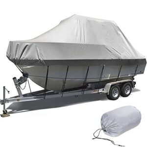 Bootsabdeckung aus 600D Oxfordgewebe, wasserdicht und atmungsaktiv für Boote im Winter und bei Wind, ideal für Yachten, Motorboote, Ruderboote und Segelboote.