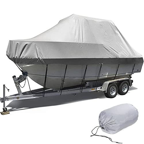 Bootsabdeckung aus 600D Oxfordgewebe, wasserdicht und atmungsaktiv für Boote im Winter und bei Wind, ideal für Yachten, Motorboote, Ruderboote und Segelboote.