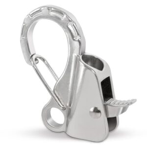 Bootsanker Haken, Schiebehaken, einfach zu bedienen, knotenloses Ankersystem mit Schnellverschluss, Edelstahl Boot Anker Haken Clips für 0.95 cm - 1.6 cm