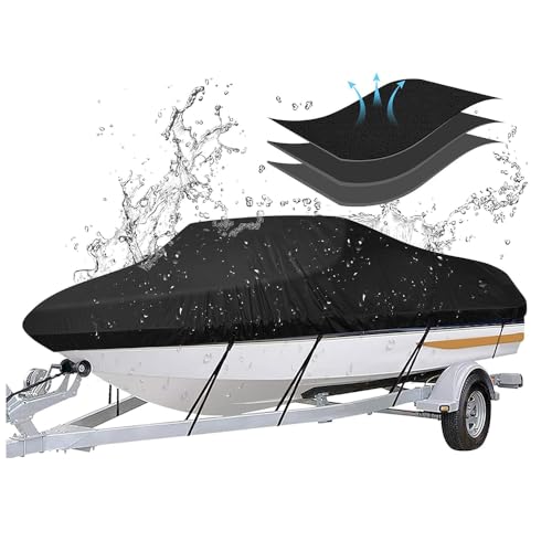 Wasserdichte Abdeckplanen für Boote, geeignet für V-Boote, Ruderboote, Yachten und Runabouts