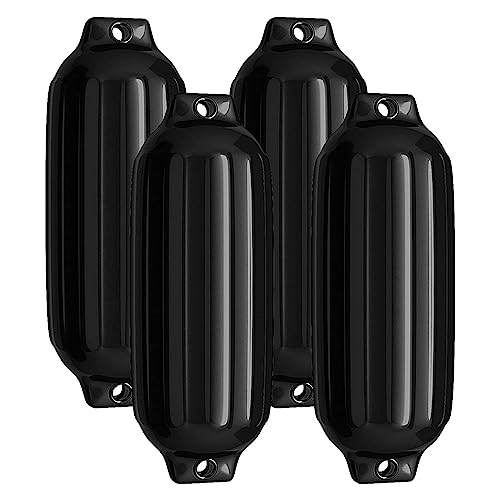 COSTWAY Bootsfender 4er Set, aufblasbar, PVC-Material, Marinequalität, für Boote bis 610 cm Länge