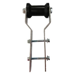 Stabile Kielrollenhalterung für Boot auf Anhänger, metalls und gummi gefertigt, mit mehreren Befestigungslöchern, stabile Bootsstütze für 4 Zoll lange Schuhe