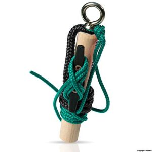 Knotenbrett mit Anleitung und Knotentafel für Seemannsknoten, ideal für Kinder und Erwachsene