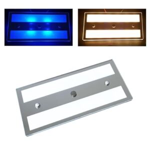Marvix schmale LED-Leuchte mit Touch-Schalter, dimmbar in Weiß und Blau für Wohnwagen, Wohnmobil und Bootsbeleuchtung