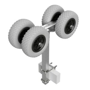 Suprod 4er Sliprollen, robuste und zuverlässige Hilfestellung für Bootsfahrer, Angler oder Transport von schweren Lasten, Polyurethan-Räder mit Kunststofffelge, salzwasserfeste Zink-Thermodiffusion