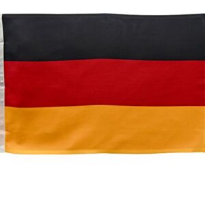 Deutschlandflagge aus Polyester, 150 g/m², doppelt vernäht und strapazierfähig für Boot, Yacht oder Wohnmobil