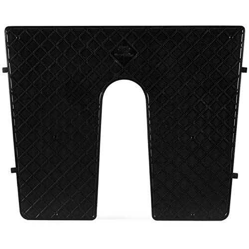 Heckschutzplatte für Außenborder 450x360 mm, Kunststoff Platte zum Schutz von Booten und Spiegeln, schwarze Farbe, robust und stabil