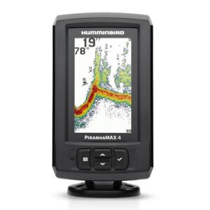 Humminbird Piranha MAX 4 Fischfinder mit farbigem LCD-Bildschirm und SONDA-Modus für präzise Unterwassererkundung
