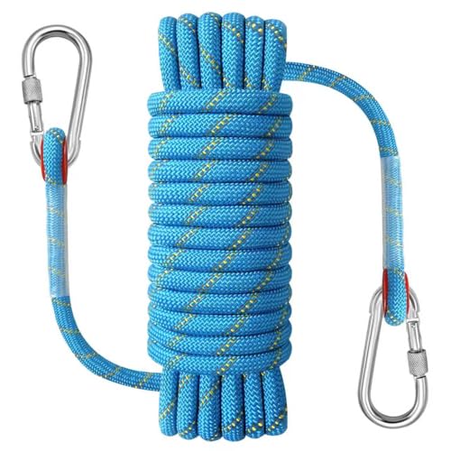 Marineseil für Bootsfahren, Angeln, Rafting und andere Wassersportarten - 12 mm x 20 m blauer Nylon-Polyester-Seil mit hohen Zugkraft und Arbeitszugkraft
