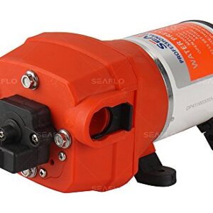 Seaflo Wasserdruck-Membranpumpe, 4,5 GPM, 17 LPM, 12 V, 40 PSI für Boot und Yacht