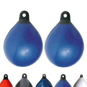 Sicherheit für Luftschiffe: 2er-Set Majoni Kugelfender Rundfender Ballonfender, blau, Durchmesser 35 cm