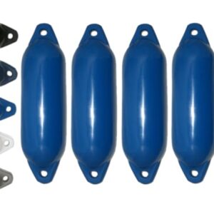 Blauer Bootsanker 4-teilig, lang, Majoni Fender Star 15 cm Durchmesser
