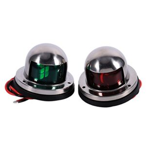 Navigationsleuchten für Boot oder Yacht, 12V LED Marine Navigationslicht, Edelstahlbau, rotes und grünes Licht, Red Green Bow Navigation Light