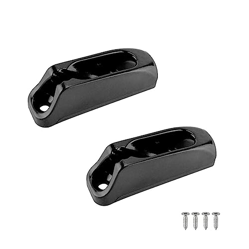 Schwarze Nylon Clam Cleats für Boot und Yacht, Selbstverschließung, geeignet für Kanufahren, Kajak Surfen und Marine-Ausrüstung