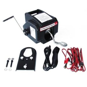 Elektrische Seilwinde für Anhängerkupplung, 12V Zugwinde für Boote und Fahrzeuge, bis 3175kg Zuladung