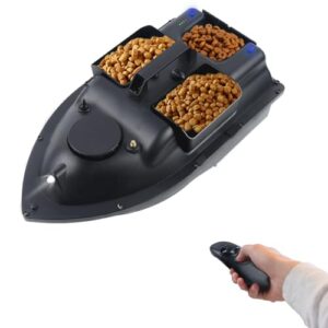 Ferngesteuertes Futterboot für Fischangeln mit LED-Navigator-Licht und Fernbedienung für effiziente und unabhängige Ködervorrichtung