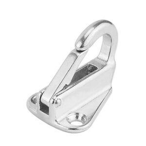 DEWIN 2 Stück Bootshaken, Fenderhaken Marine Edelstahl Federkarabinerhaken Sicherheit Schwerer Haken Boot Segel Schlepper Schiff Hardware