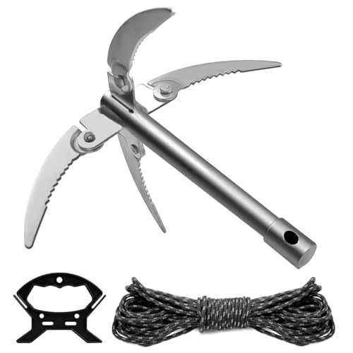 Faltanker mit 10 m Seil und Seilgriff, ideal für die Reinigung von Wasserpflanzen