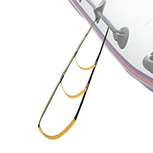 Faltbare Bootsleiter aus Nylon, 3-stufige Strickleiter für Schlauchboote, Kajaks und Yachten