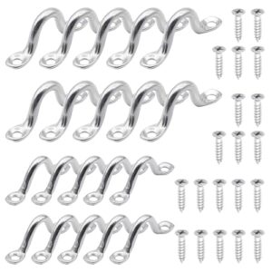 BuxiuGK-Fenderösen-Set, 20 Stück Fenderose 5mm, 10 Stück Fenderose 4mm und 40 Schrauben für Kajak, Kanu und Boot