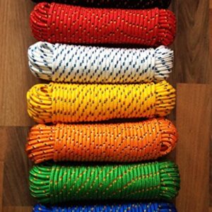 Festmacherleine aus Polypropylen, 4 - 16 mm stark, ideal für Bootssport und alle Arten von Seilen und Ropes