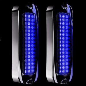 Wasserdichte Marine LED Leuchten für Boote, 2 Stück, 48 LEDs, blaue Beleuchtung