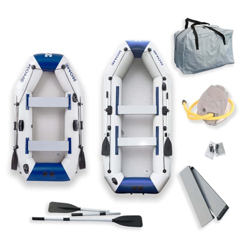 Schlauchboot mit PVC-Konstruktion, für bis zu 5 Personen geeignet, Motorboot oder Ruderboot, strapazierfähiges Material, LxB ca. 330 x 136 cm