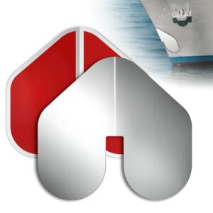 Koolenry 2 Stück Edelstahl-Bugschutz für Boote, Selbstklebender Bootsbugschutz mit Kielschutz zum Schutz von Bootsschiffen und Yachten vor Rost und Wetter