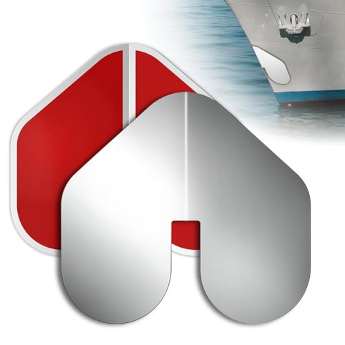 Koolenry 2 Stück Edelstahl-Bugschutz für Boote, Selbstklebender Bootsbugschutz mit Kielschutz zum Schutz von Bootsschiffen und Yachten vor Rost und Wetter